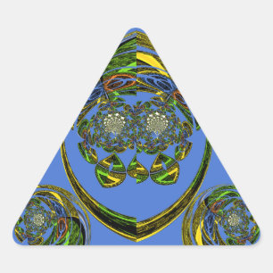 Check out my blue curves triangle sticker