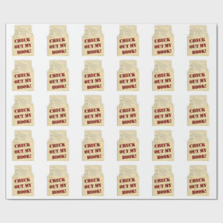 Check Out My Book Author Logo Wrapping Paper