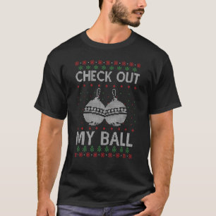 Check Out My Christmas Ball Wool Detail T-Shirt