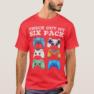 Check Out My Si Pack Gamer Funny Gamers Console fr T-Shirt