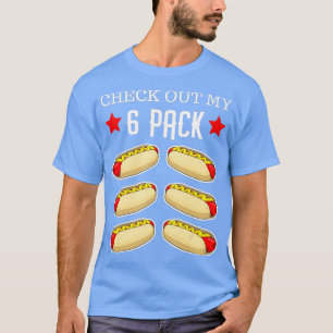 Check Out My Si Pack Hot Frankfurter Dog Abs Gag T-Shirt