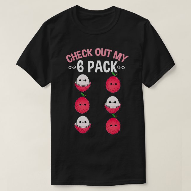 Check Out My Si Pack Kawaii Lychee  T-Shirt (Design Front)