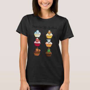 Check Out My Six Pack Cute Cupcakes Yoga Fitness G T-Shirt