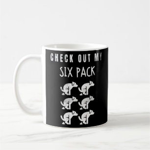 Check Out My Six Pack Dog  1  Coffee Mug