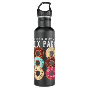 Check Out My Six Pack Doughnut Funny Gym 710 Ml Water Bottle