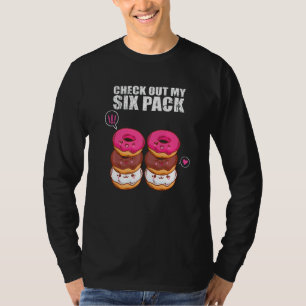 Check Out My Six Pack Doughnut - Funny Gym s Premi T-Shirt