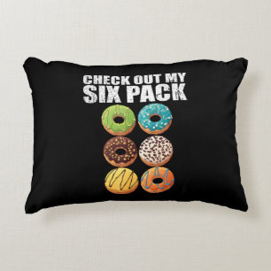 Check Out My Six Pack Doughnut Shirt - Funny Gym S Decorative Cushion