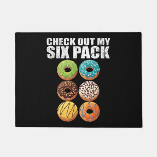 Check Out My Six Pack Doughnut Shirt - Funny Gym S Doormat