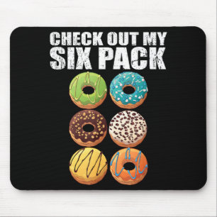 Check Out My Six Pack Doughnut Shirt - Funny Gym S Mouse Mat
