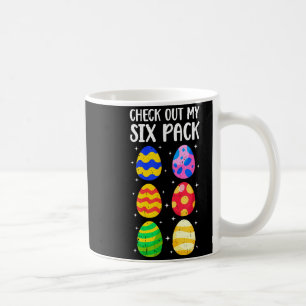 Check Out My Six Pack Funny Easter Egg Abs Workout Coffee Mug