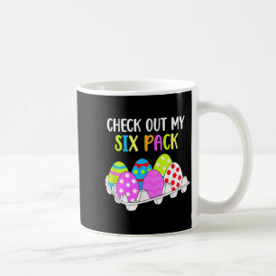 Check Out My Six Pack Funny Easter Egg Abs Workout Coffee Mug