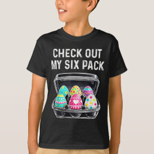 Check Out My Six Pack Funny Easter Egg Abs Workout T-Shirt