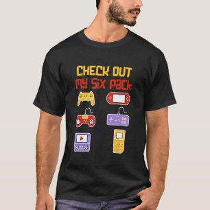 Check Out My Six Pack  Pixel Video Game for Gamers T-Shirt
