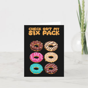 Check Out My Six Pack Strength Gym Funny Bodybuild Card