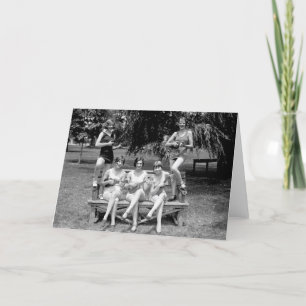 Check Out Those Ukuleles! - 1920s Card