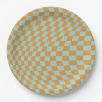 Check Pattern Mint Wavy Chequerboard Chequered