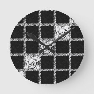 check pattern round clock