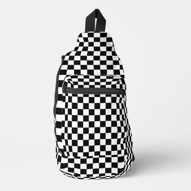 Check Pattern Sling Bag (Front)