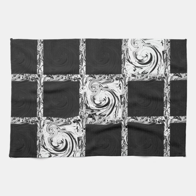 check pattern tea towel (Horizontal)