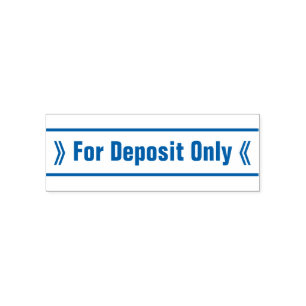 Check Restrictive Indorsement Rubber Stamp