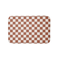 Check Rust Chequered Terracotta Chequerboard