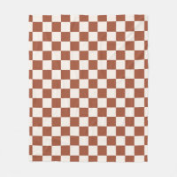 Check Rust Chequered Terracotta Chequerboard