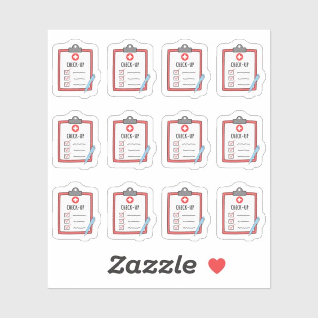 Check Up Doctor Visit Healthcare Reminder Planner (Sheet)