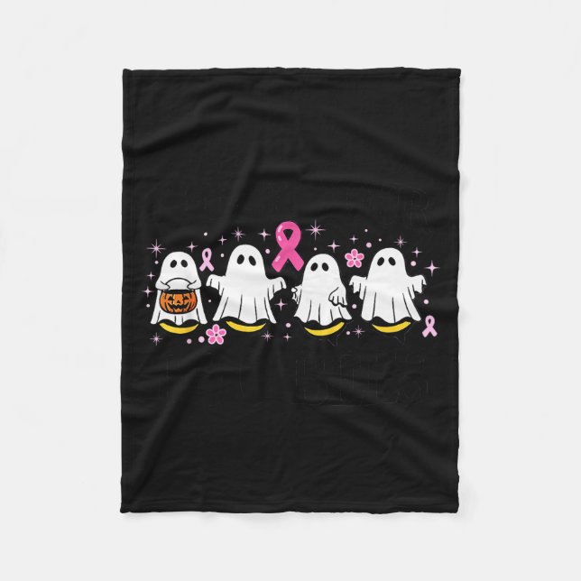 Check Your Boo Bees Funny Breast Cancer  Fleece Blanket (Front)