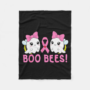 Check Your Ees Boo Bees Breast Cancer Halloween Gh Fleece Blanket