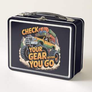 Check Your Gear Before You Go Off-Road 4x4 Metal Lunch Box