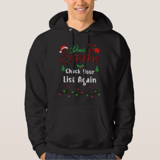 Check Your List Again Matching Christmas Dear Sant Hoodie