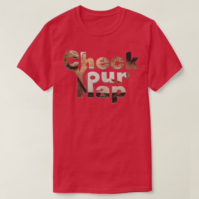 Check Your Map T-Shirt (Design Front)
