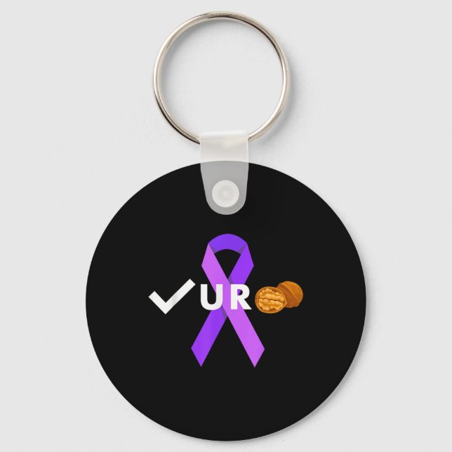 Check Your Nuts Check Your Testicular Cancer Aware Key Ring (Front)