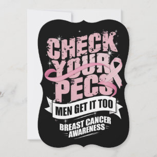 Check Your Pecs Men Breast Cancer Awareness