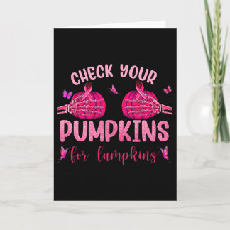 Check Your Pumpkins For Lumpkins Skeleton Hand Hal Card