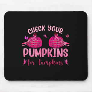 Check Your Pumpkins For Lumpkins Skeleton Hand Hal Mouse Mat