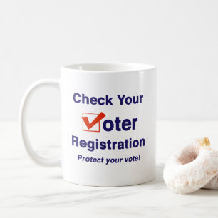 Check Your Voter Registration 2022 Election Coffee Mug
