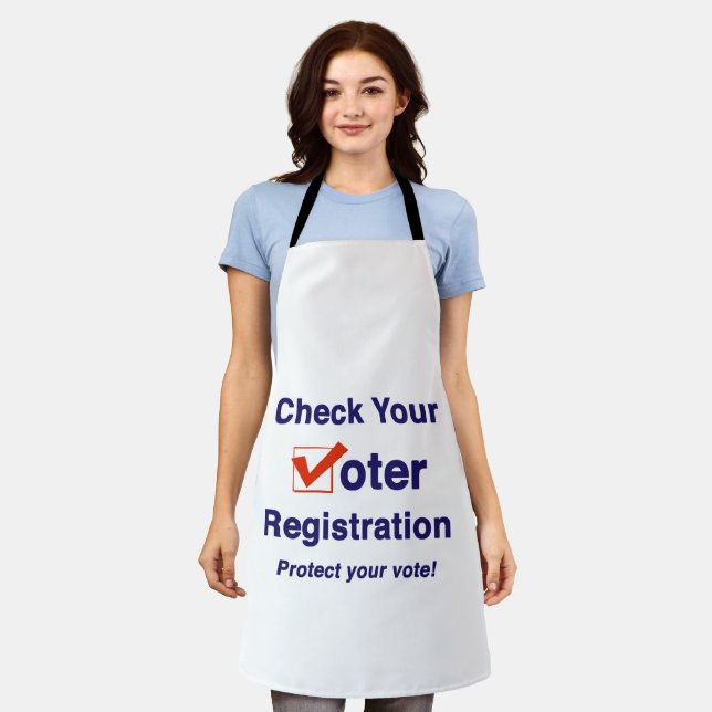 Check Your Voter Registration 2024 Election Apron (Worn)