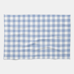 Checked Blue Gingham Classic  Tea Towel