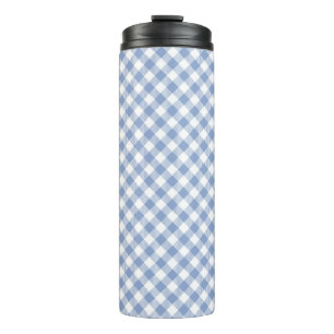 Checked Blue Gingham Classic  Thermal Tumbler