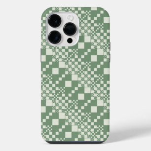 Checked, Checks in Green iPhone 14 Pro Max Case