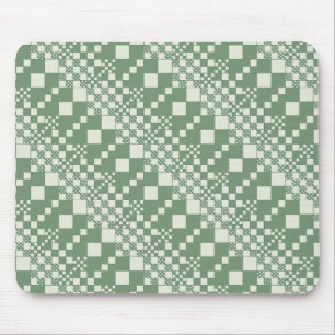 Checked, Checks in Green Mouse Mat