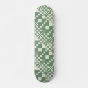 Checked, Checks in Green Skateboard