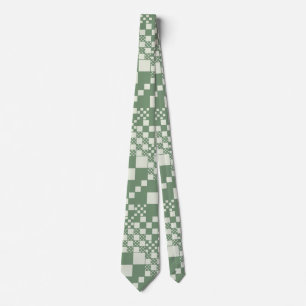 Checked, Checks in Green Tie