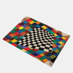 Checker by Wassily Kandinsky  Doormat