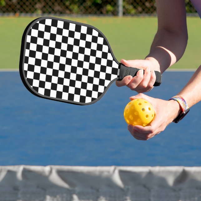 Checker Flag Pickleball Paddle (Insitu)