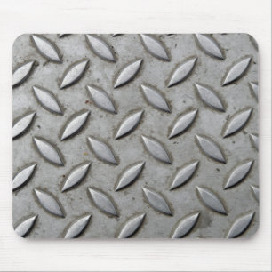 Checker Plate Industrial Warehouse Steel Chic Mouse Mat