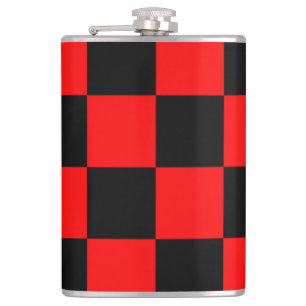 CHECKERBOARD HIP FLASK