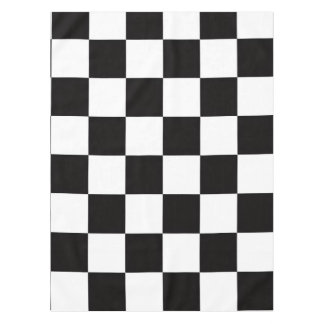 Checkerboard Home Rug of the Classic Elegance Tablecloth