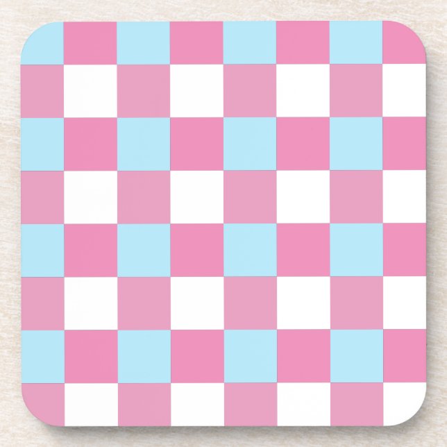 Checkerboard Pattern Coaster (Front)